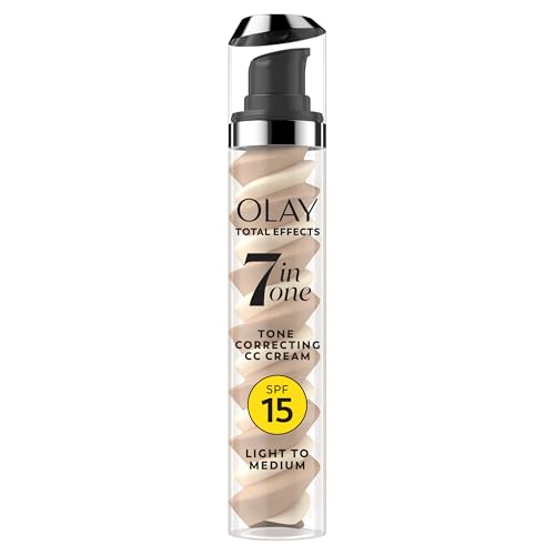 Olay Total Effects Tone Correcting Face Moisturizer with Sunscreen SPF 15, Light to Medium 1.7 Ounces