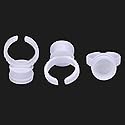 MADLUVV Professional Brow Artistry Ring Cups for Brow Makeup Ink Pigment & Lash Extension Glue, 1.5cm - 100 Pieces