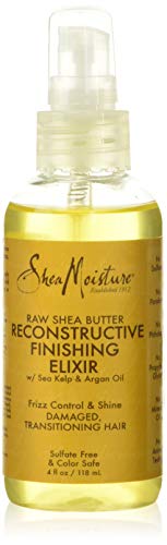 SheaMoisture Hair Styling Agent, Raw Shea Butter Reconstructive Finishing Elixir Hair Oil for Dry Hair, 4 oz