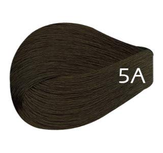 Vivitione Permanent Cream Color (5A Light Ash Brown) 3oz. - 100% Grey Coverage, Long Lasting Shine, Made in Italy.