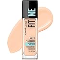 Maybelline Fit Me Matte + Poreless Liquid Oil-Free Foundation Makeup, Ivory, 1 Count (Packaging May Vary)