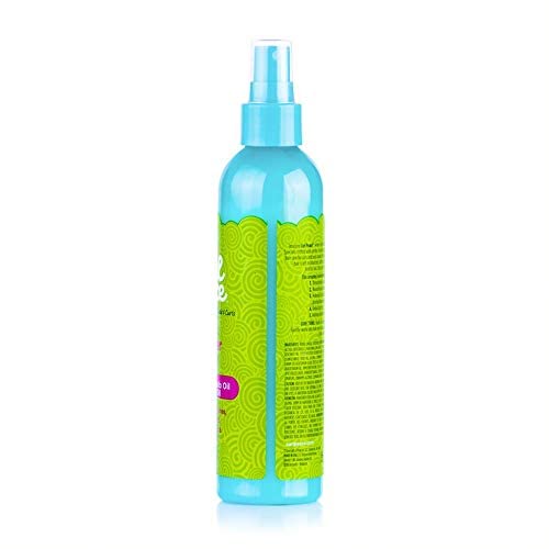 Just For Me Curl Peace 5-In-1 Wonder Spray - Detangles, Nourishes, Heat-Protects, Reduces Frizz, Adds Shine, Contains Flaxseed, Avocado Oil, Castor