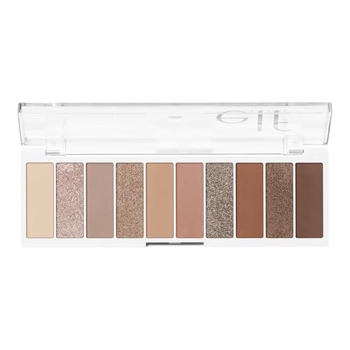 e.l.f. Perfect 10 Eyeshadow Palette, Ten Ultra-pigmented Shimmer & Matte Shades, Vegan & Cruelty-Free, Keep It Ethereal Beauty and Personal Care e.l.f. Default Title