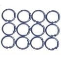Homebasix SD-ORING-W3L Shower Curtain O-Ring, 12 Pieces
