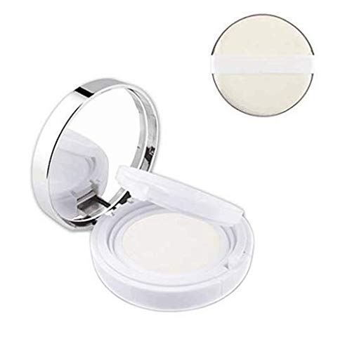 DNHCLL White Empty Luxurious Portable Air Cushion Puff Box BB Cream Container Dressing Case Powder Box with Air Cushion Sponge Powder Puff