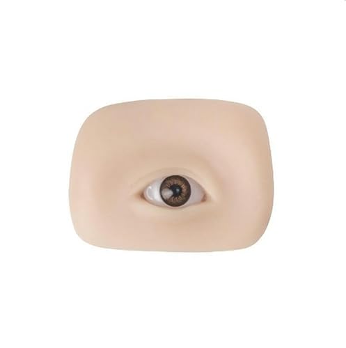 HOTWE 3D Silicone Fake Eyes Models,1 Pair Artificial Practice Skin for Eyebrow Microblading,Eyes Board for Eyelash Extensions for Beginners…
