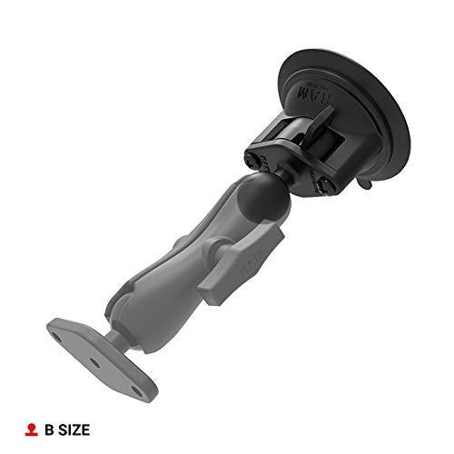 RAM MOUNTS Twist-Lock Composite Suction Cup Base with Ball RAP-B-224-1U with B Size 1" Ball