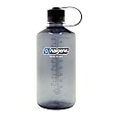 Nalgene Leak Proof Tritan BPA-Free Water Bottle - 32 oz Narrow Mouth - Made in the USA for Outdoor Use & Daily Hydration (Grey)