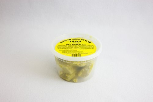 Taha African Shea Butter Cream Chunky (100% Pure & Raw, Gold) 10 oz