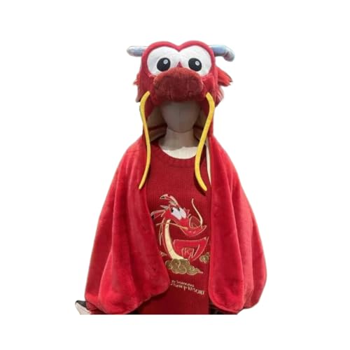 WINONDE New Year Dragon Mushu Winter Blanket Costume