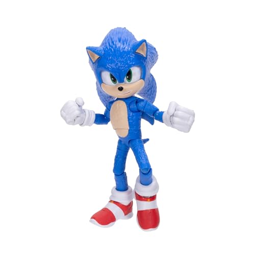 Sonic 3 Movie Action Figure – 5-Inch Collector Toy, Highly Articulated, Official Licensed Sonic the Hedgehog 3 Figure for Kids & Fans
