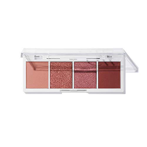 e.l.f. Creamy Blendable/Ultra-Pigmented/Easy to Apply/Matte & Shimmer Bite-Size Eyeshadows, Berry Bad, 0.12 Oz