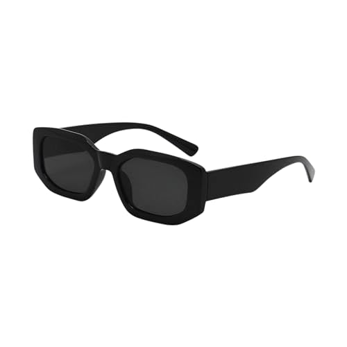 Mad Shade Sunglasses for Men & Women, Modern Classic Square Retro Fashion Shade with UV400 Protection, Oversized Bold Black