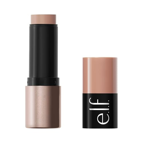 e.l.f. Soft Glam Cream Bronzer Stick, Buildable Cream Bronzer for A Long-Lasting Sculpted Glow & Satin Finish, Twist-Up Design, Vegan & Cruelty-Free