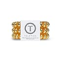 TELETIES - Large Spiral Hair Coils - Ponytail Holder Hair Ties for Women - Phone Cord Hair Ties - Strong Grip, No Rip, Water Resistant, No Crease - 3