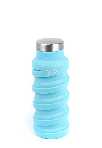 que Bottle - Fashionable & Collapsible 12oz Water Bottle (Iceberg Blue)