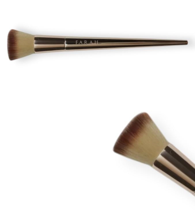 F.A.R.A.H® Flat Foundation Brush 615F - Vegan Bristles, Precision Foundation Application for an Airbrushed Finish