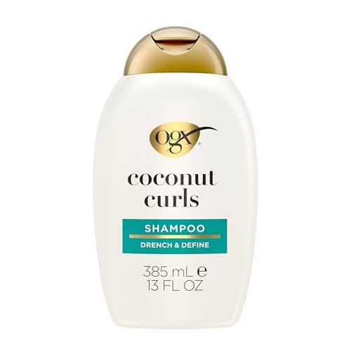 OGX Quenching + Coconut, Curl-Defining Shampoo, Hydrating & Nourishing Curly Hair Shampoo with Coconut Oil, Citrus Oil & Honey, Paraben, Sulfate-Free Beauty and Personal Care OGX Default Title