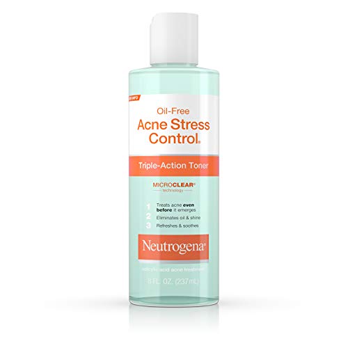 Neutrogena Oil-Free Acne Stress Control Triple-Action Toner, 8 Fluid Ounce (Pack of 2)