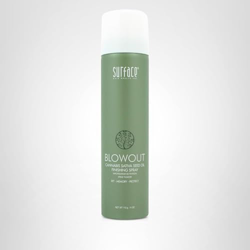 SURFACE Hair Blowout Hair Spray for Styling, 4 oz - Flexible Finishing Spray with Babassu Oil and Maracuja Oil - Premium Thermal Spray for Women, Men