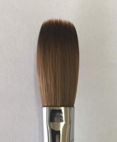 Six Angles - CRIMPED - Black Handle Petal 100% Kolinsky Acrylic Nail Brush (Crimped 12) Beauty & Personal Care Six Angles