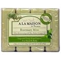 A LA MAISON Bar Soap Rsmry Mint Value 4 Ct
