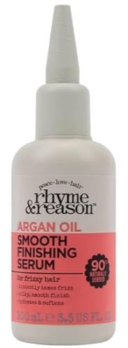R R RR Rhyme and Reason Smooth Finishing Hair Serum. 3.3 Fl Oz. Blended with 100% Natural Cold-Pressed Argan Oil. Smooth, Silky, & Hydrating. (1 Pack)