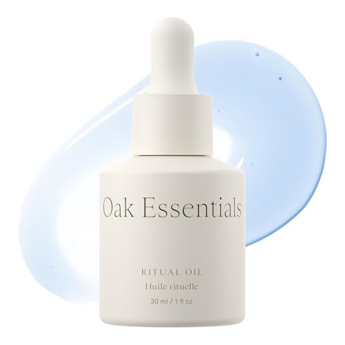 Oak Essentials Ritual Oil, Blue Tansy Hydrating Face Oil with Organic Jojoba Seed and Borage Seed Oils, Balances Sensitive-Feeling Skin, Silky Finish