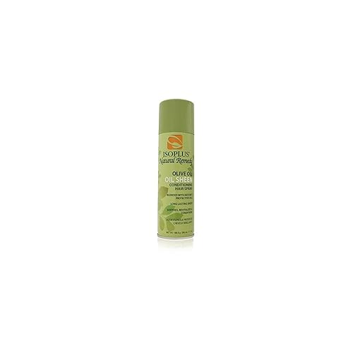 Isoplus Natural Remedy Olive Oil Sheen Conditioning Hair Spray 7 Oz.