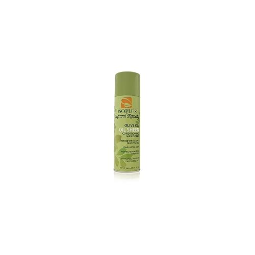 Isoplus Natural Remedy Olive Oil Sheen Conditioning Hair Spray 7 Oz,Pack of 2