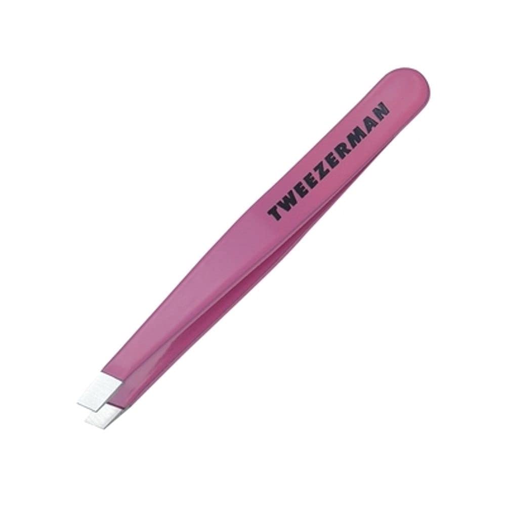 Tweezerman Mini Slant Tweezer - Tweezerman Tweezers for Eyebrows Neon Pink Beauty and Personal Care Tweezerman