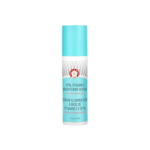First Aid Beauty - 10% Vitamin C Brightening Serum, Daily Dark Spot Serum with Squalane & Vitamin E, Helps Brighten Without Irritation or Clogged