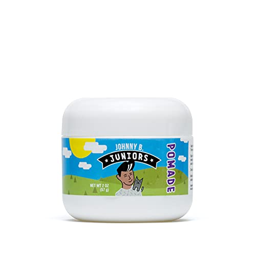 JOHNNY B. Juniors Hair Styling Pomade 2 oz. Jar Curly or Straight Hair for Kids