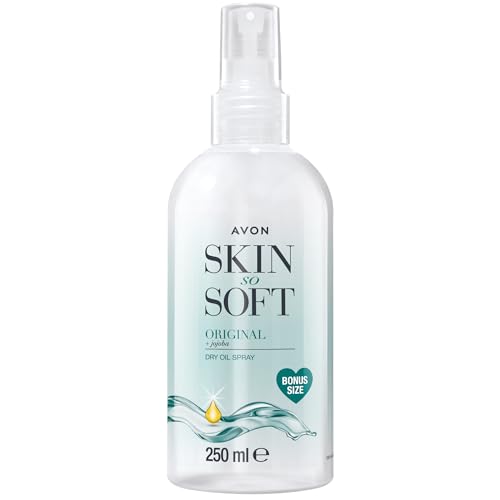AVON SKIN SO SOFT Original Dry Oil Spray - Lightweight Moisturizing Body Oil with Jojoba & Vitamin E, Fast Absorbing, Non-Greasy, 8.45 fl oz (250 ML) Beauty and Personal Care AVON Default Title