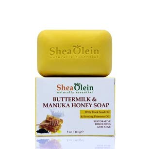 BUTTERMILK & MANUKA HONEY SOAP WITH BLACK SEED OIL & EVENING PRIMROSE OIL