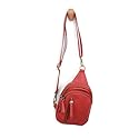Joy Susan Women's Fashion Purse Skyler Sling Bag Hand Bag - Red