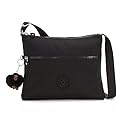 Kipling Womens Women's Annabelle Bag, Medium Handbag, Polyester Crossbody Bag, Black Tonal, 11.25 L x 9.5 H 1.5 D US