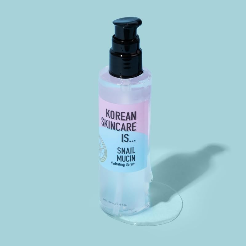 Elizabeth Mott Korean Snail Mucin Serum - 97% Snail Secretion Filtrate for Deep Hydration & Glass Skin - Lightweight, Fast-Absorbing, Cruelty-Free