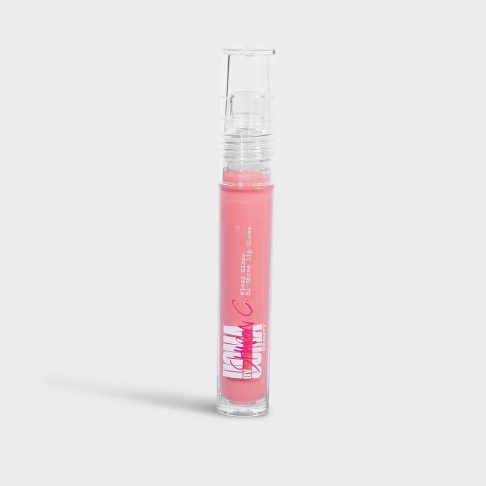 UOMA Beauty FLOSS GLOSS - LIP GLOSS (Kiss Kiss) Contains Castor Oil, Sunflower Oil and Hyaluronic Acid for Nourishment and Hydration