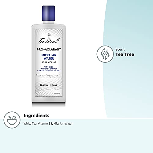 TEATRICAL Pro-Aclarant Micellar Water Cleanser & Makeup Remover, 13.5 Ounce