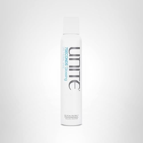 UNITE Hair - 7SECONDS Glossing Spray - Adds Shine, Controls Frizz, Protects from UV & Heat - Lightweight, Paraben-Free, Vegan, 6 oz