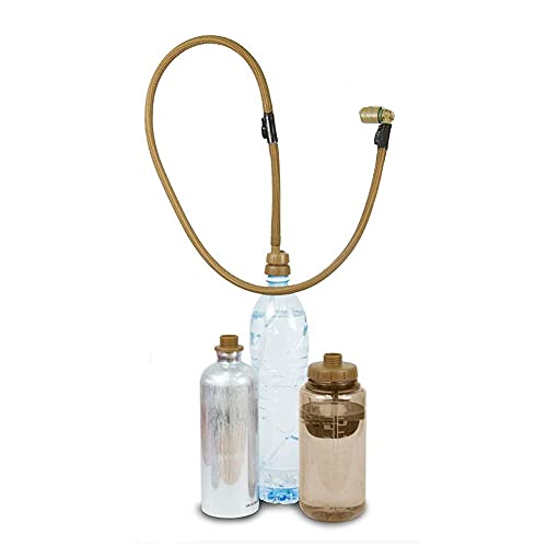 Source Tactical SNEP Convertube Water Bottle Adapter Kit, Plastic, Coyote