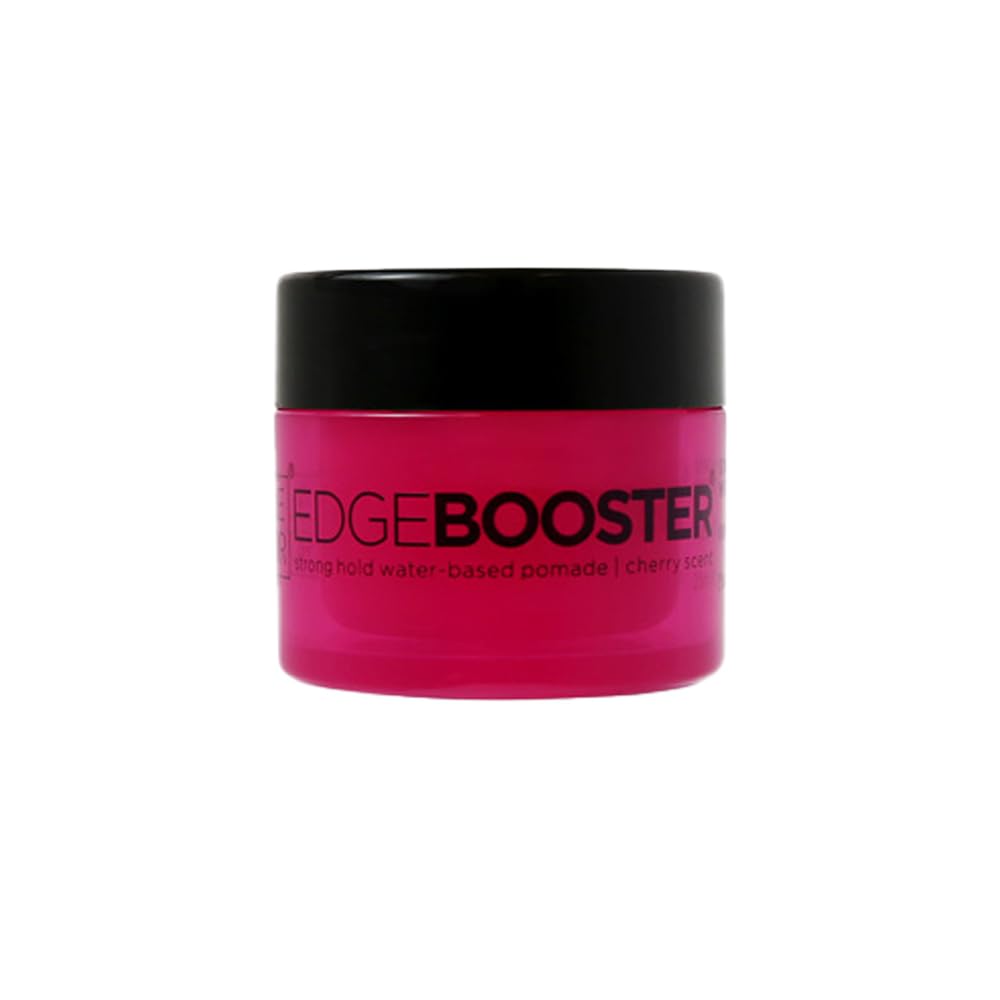 Style Factor EDGEBOOSTER Strong Hold Water-Based Pomade 0.85 Oz Mini Travel Size (0.85 Fl Oz (Pack of 1), Cherry)