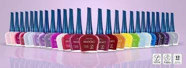 MASGLO Traditional Nail Polish 0.5 Fl. Oz. 3 piece kit with NUTRITIVE ROSE BASE, color COMICA and TOPCOAT GEL Beauty & Personal Care MASGLO
