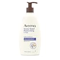Aveeno Stress Relief Moisturizing Body Lotion with Lavender Scent, Natural Oatmeal to Calm & Relax, Non-Greasy Daily Stress Relief Lotion, 18 fl. oz