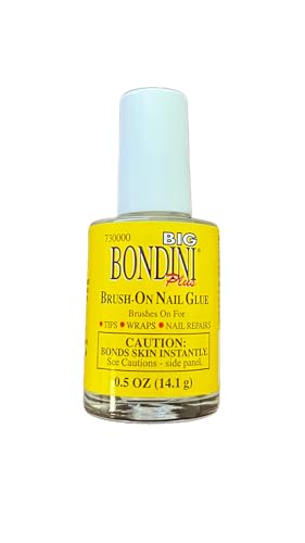 Big Bondini Brush-On Nail Glue .5Oz by Bondini