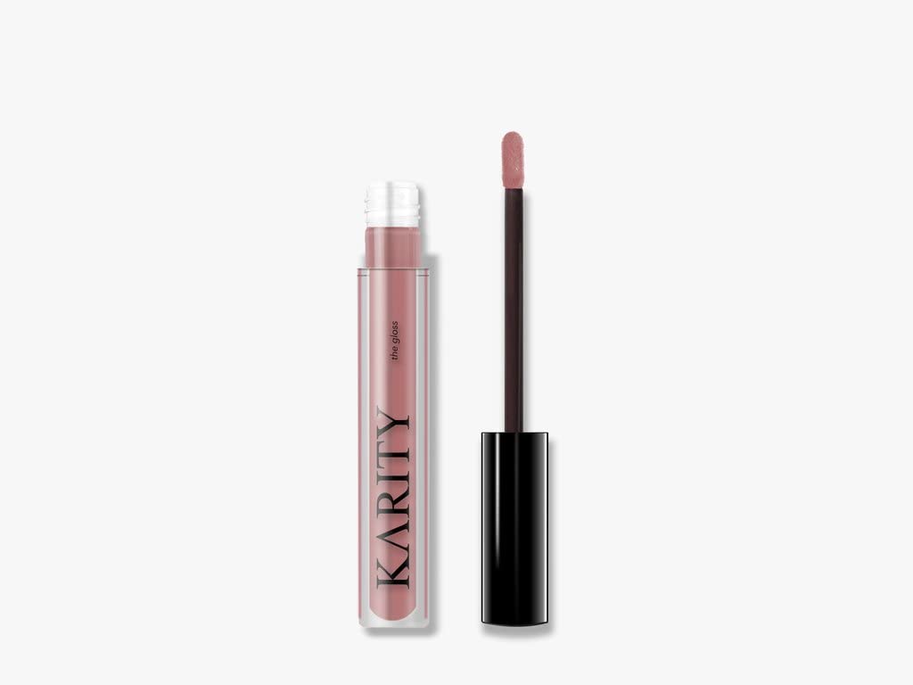 Karity THE GLOSS HIGH-SHINE LIP GLOSS LAYLA Rose Nude With Gold Shimmer