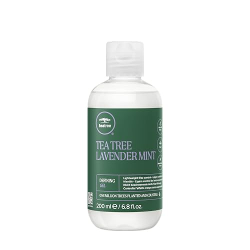 Tea Tree Lavender Mint Defining Gel, Lightweight Frizz Control, For Coarse, Curly + Dry Hair, 6.8 fl. oz