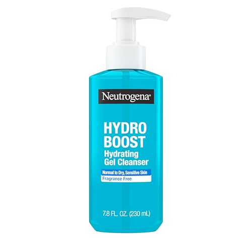 Neutrogena Hydro Boost Face Wash, Fragrance Free, Hydrating Facial Cleanser with Hyaluronic Acid, Daily Foaming Face Wash & Makeup Remover