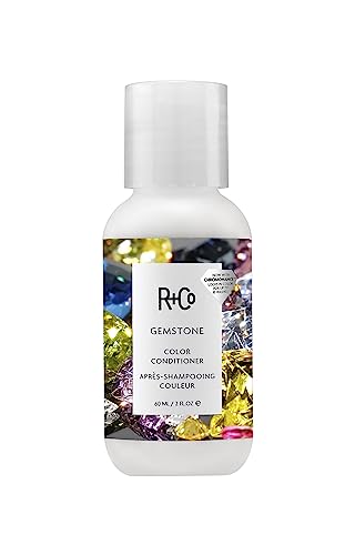 R+Co Gemstone Color Conditioner Travel | Prolonged Color Vibrancy, Repairs + Nourishes Hair | Vegan + Cruelty-Free | 2 Oz